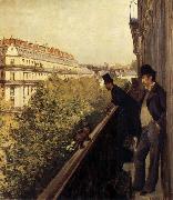 Gustave Caillebotte The man stand on the terrace oil painting picture wholesale